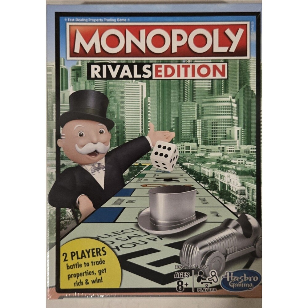 Hasbro Gaming Monopoly Rivals Edition Board Game 2 Players Ages 8+ 2020